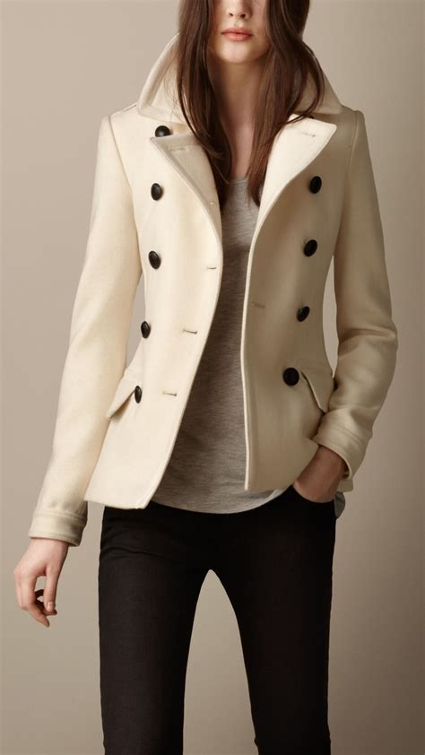 burberry wool cashmere pea coat.